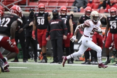 Oct 24, 2020; Louisville, Kentucky, USA;  Florida State Seminoles running back Lawrance Toafili (9) finds space against Louisville’s defense during the first half at Cardinal Stadium. Jamie Rhodes-ACC Pool