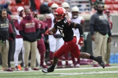 Oct 24, 2020; Louisville, Kentucky, USA;  Louisville Cardinals tight end Marshon Ford (83) runs up field after a reception during the first half of play at Cardinal Stadium. Jamie Rhodes-ACC Pool