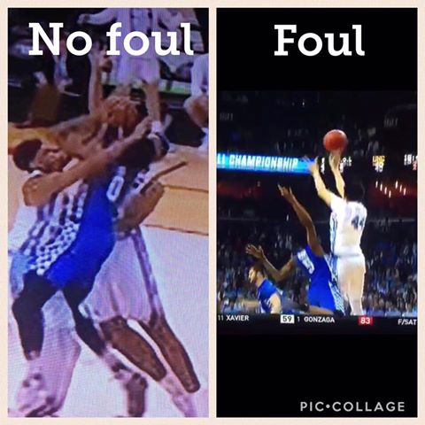 What a foul is according to NCAA Officials - Internet photo