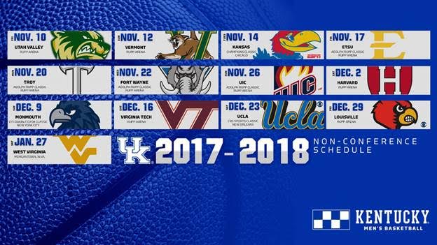 UK Non Conference Schedule