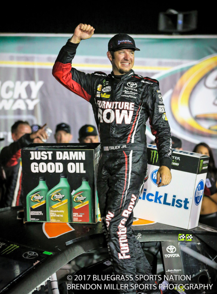 Martin Truex with the win - Photo by Brendon Miller