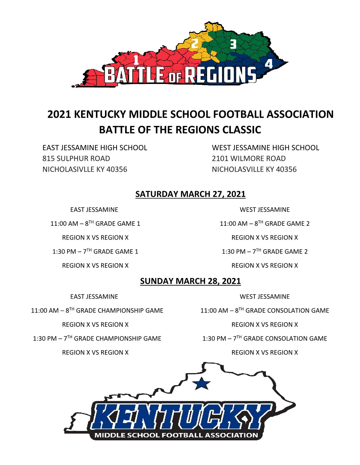 KYMSFA Battle of Regions, Region 4 8th Grade Roster Reveal