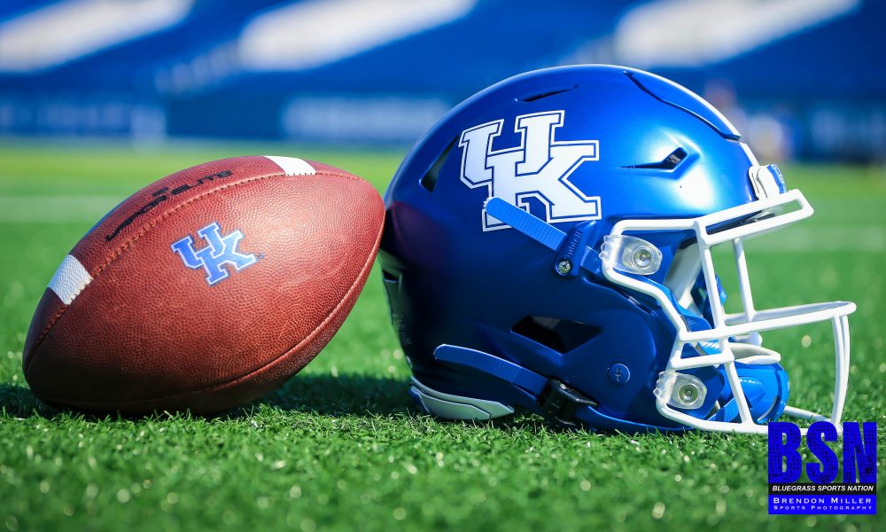 UK Helmet and Ball Ground Level - Photo by Brendon Miller - Bluegrass Sports Nation