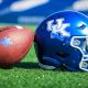 UK Helmet and Ball Ground Level - Photo by Brendon Miller - Bluegrass Sports Nation